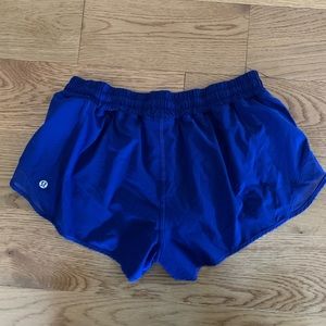 Lululemon Blue Running Short Size 10 Hotty Hot